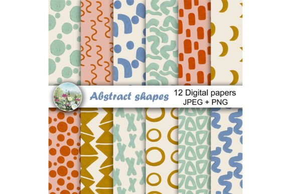 Abstract Shapes Seamless Patterns: A Strategic Asset for Digital and Print Workflows