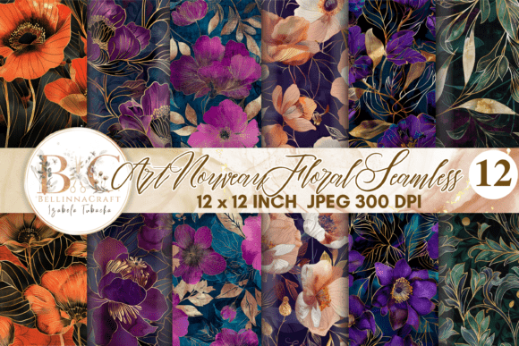 Art Nouveau Floral Seamless Patterns: A Comprehensive Guide to Selection and Application