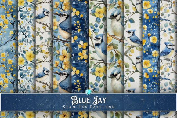 Blue Jay Seamless Patterns: Elevating Your Digital and Physical Crafts
