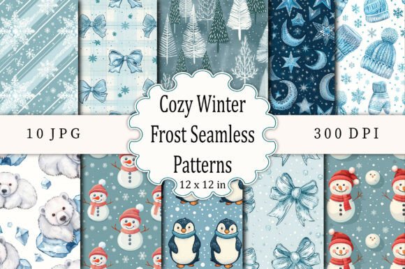 Evaluating Cozy Winter Frost Seamless Patterns for Design Projects