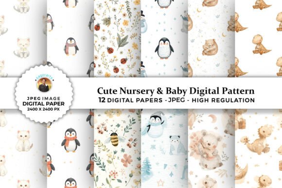 Evaluating Cute Nursery Baby Digital Patterns for Craft and Design Projects