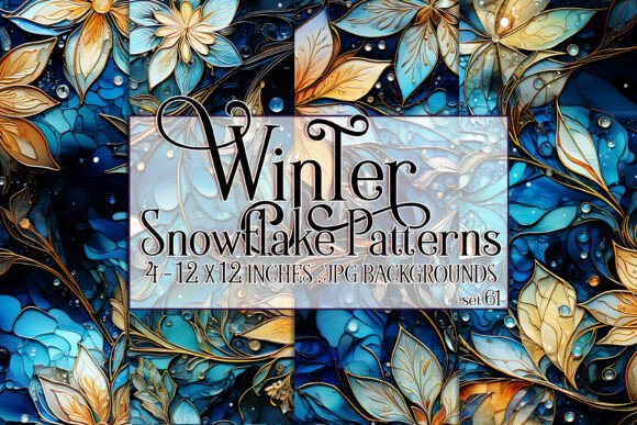 Evaluating Watercolor Winter Snowflake Patterns 61 for Creative Projects