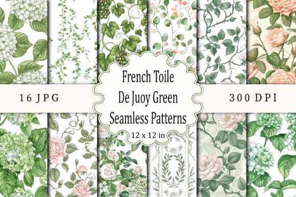 L'Élégance Intemporelle des French Toile De Jouy Green Patterns : Un Guide pour Créateurs et Designers