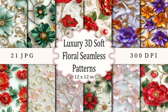 The Renaissance of Texture: Why Luxury 3D Soft Floral Seamless Patterns Are Reshaping Modern Digital Aesthetics