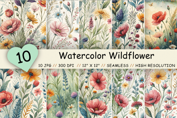 Unlocking Creativity with Floral Seamless Patterns and Wildflower Digital Paper Packs