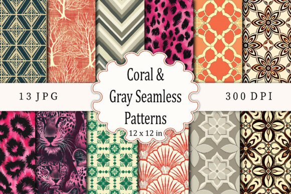 Unlocking Versatility with Coral Gray Seamless Patterns for Modern Creative Projects