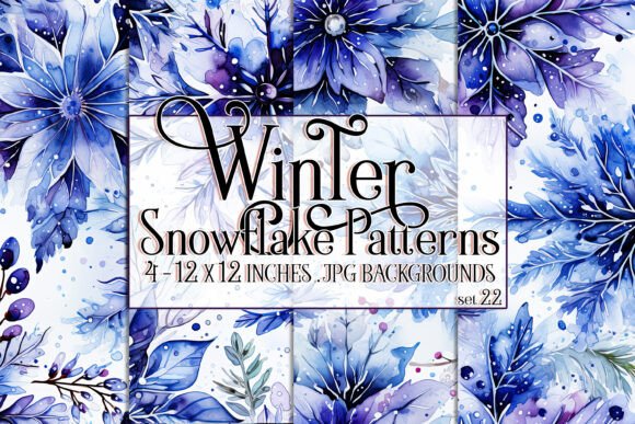 Watercolor Winter Snowflake Patterns 22: A Comprehensive Evaluation